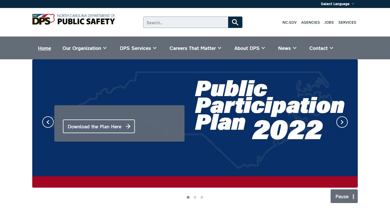 Homepage | NC DPS - North Carolina Department of Public Safety